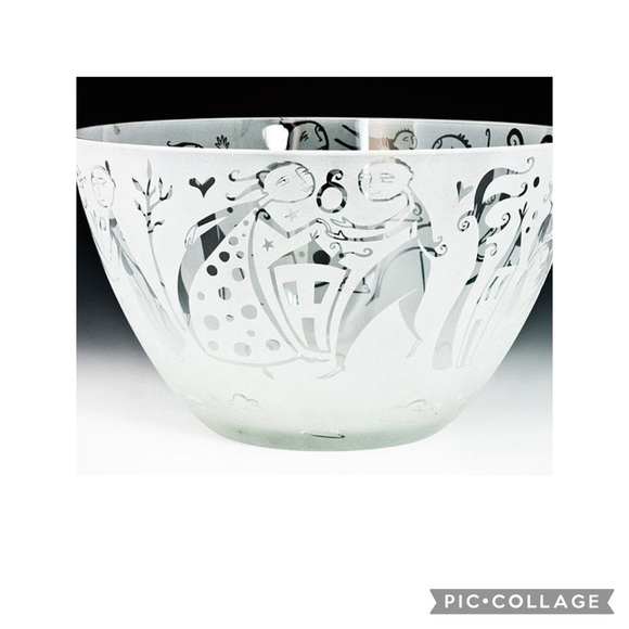 Leandra Drums Designs Story of Life Etched Glass Bowl - Picture 9 of 10